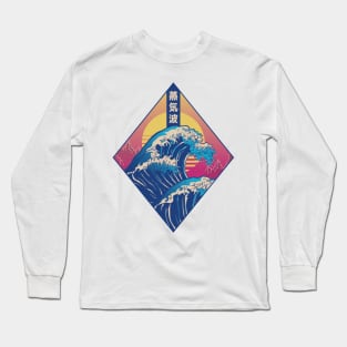 Japanese Wave Long Sleeve T-Shirt